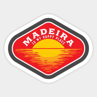 Madeira is my happy place! Sticker